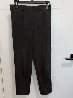 Babaton Straight Leg Dress Pants - Charcoal Gray